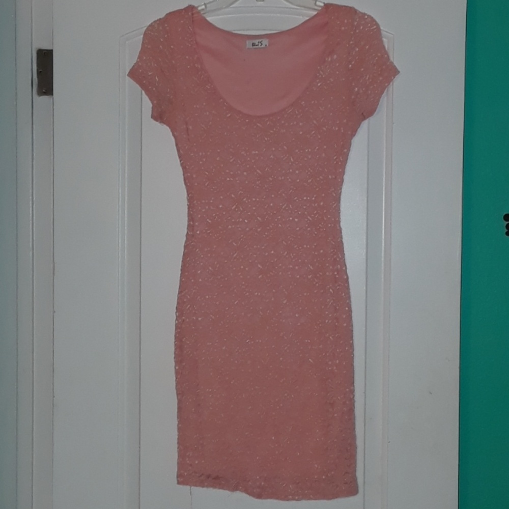 Flower lace tight dress